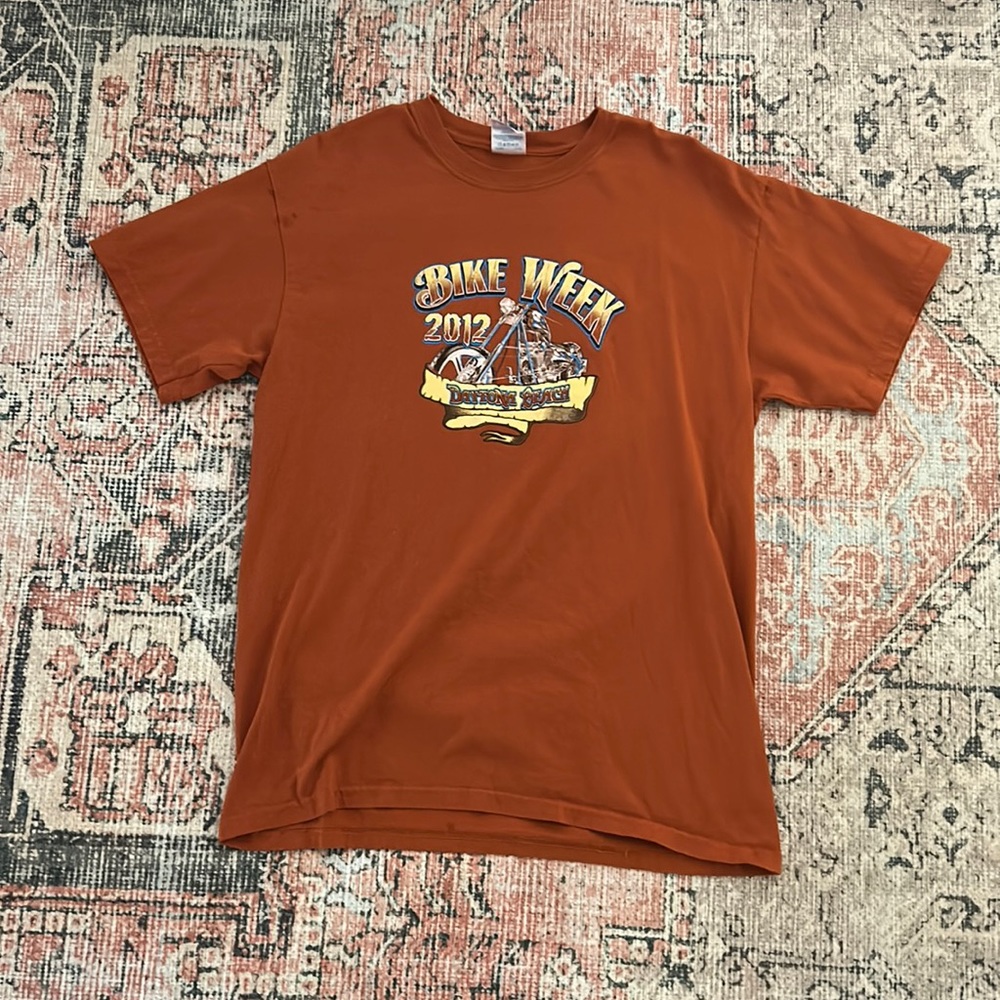 Dark orange 2012 Daytona Bike Week graphic tee